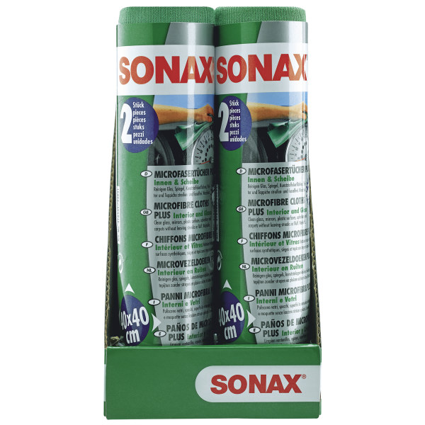 Sonax Microvezeldoek Interieur & Ruiten (2 stuks)