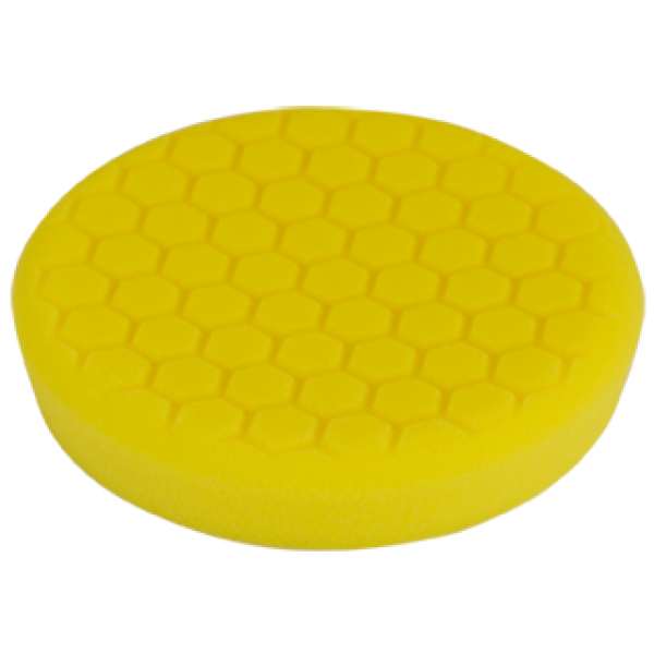 Gele hexagon foam pad hard Ø190 mm