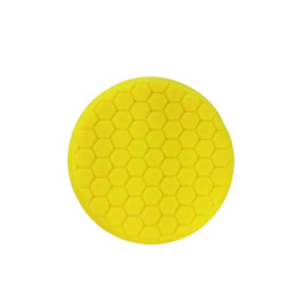 Gele hexagon foam pad hard Ø190 mm